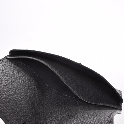 Fendi Cuoio Romano Selleria Mini Peekaboo Clutch Wallet Asfalto 6 of 9