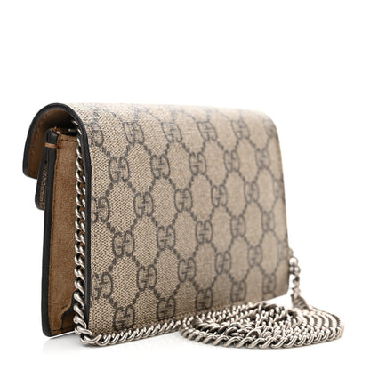 Gucci GG Supreme Monogram Super Mini Dionysus Shoulder Bag Taupe 3 of 12