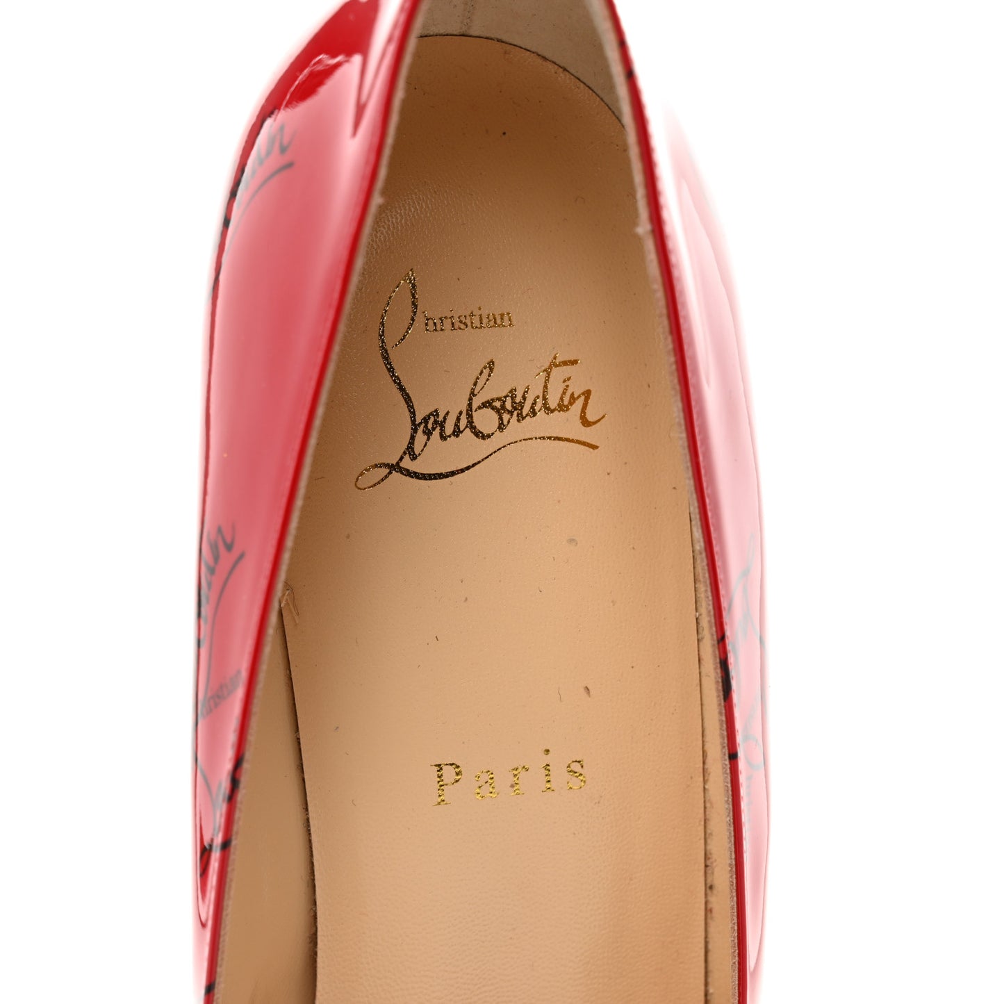 Patent Logo Degrade Decollete 554 85 Pumps 40 Black Loubi