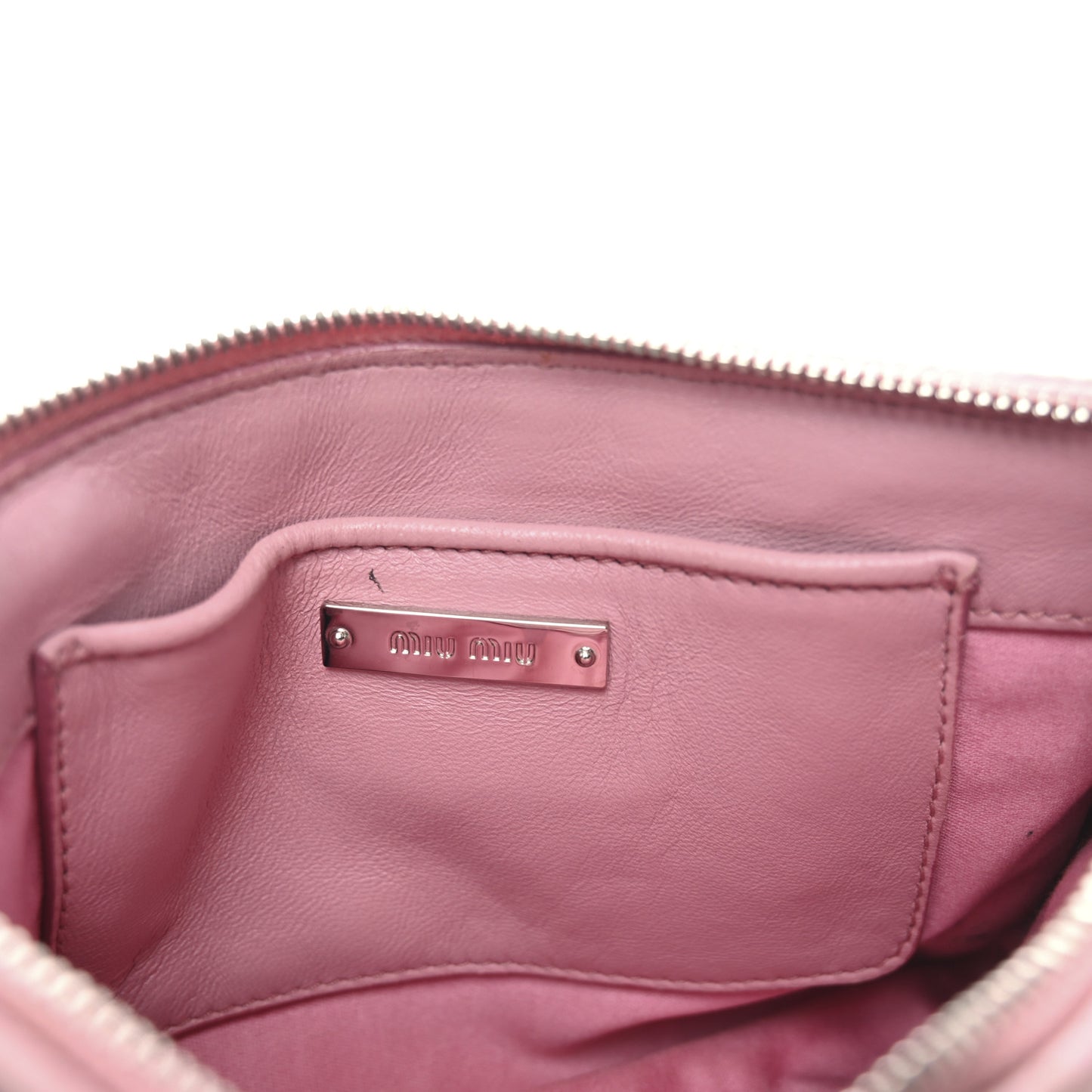 Nappa Matelasse Crystal Crossbody Clutch Rosa