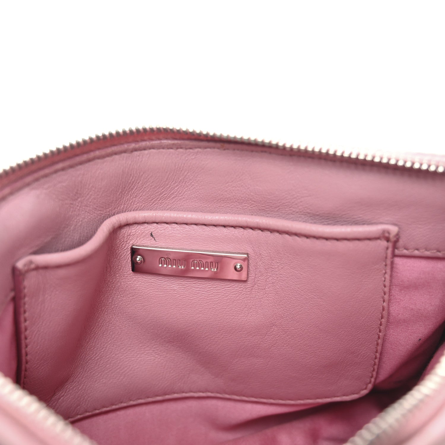 Miu Miu Nappa Matelasse Crystal Crossbody Clutch Rosa 6 of 11