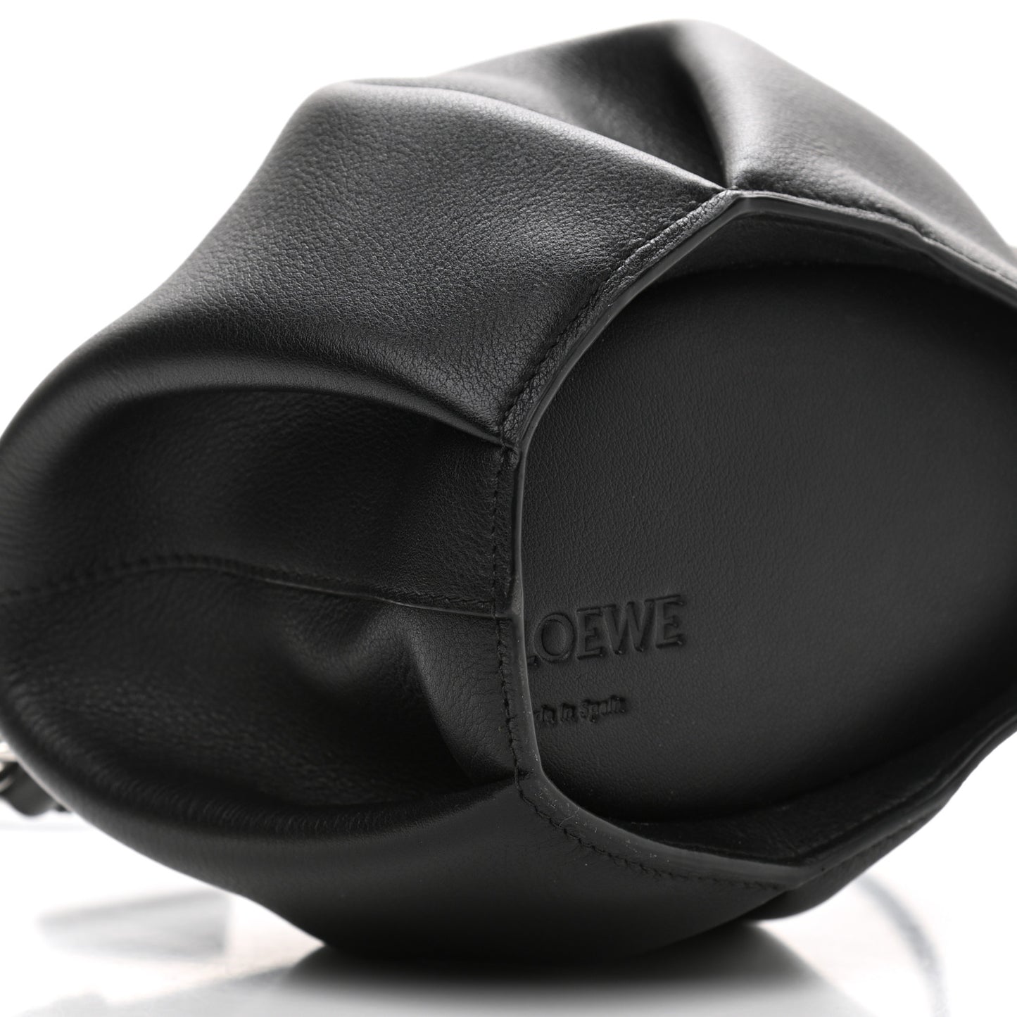 Calfskin Mini Elephant Crossbody Bag Black