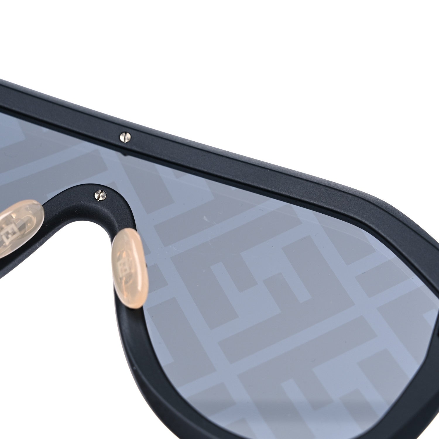 Fendi Rubber FF Fabulous Shield Sunglasses FF M0039/G/S Black Yellow 7 of 8