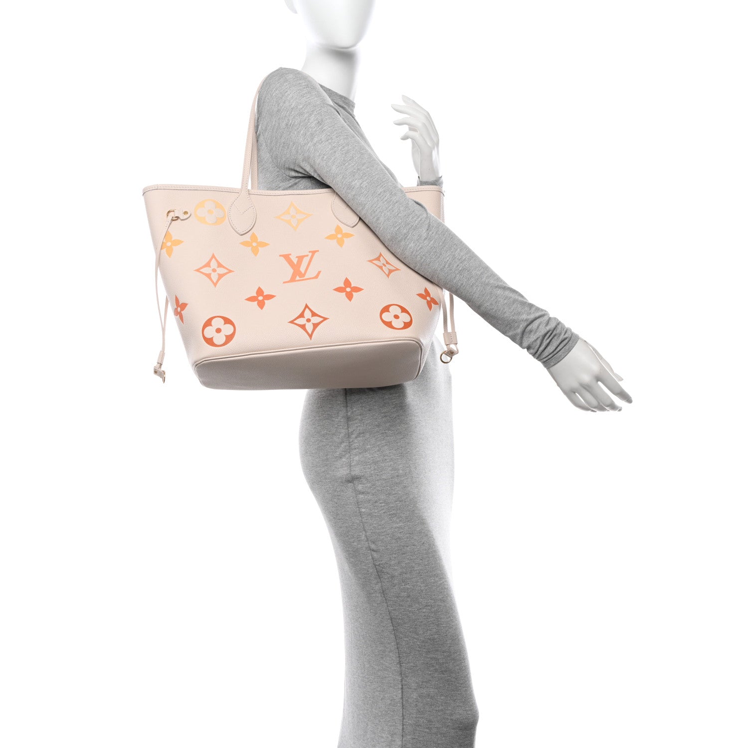 Louis Vuitton Empreinte Monogram Giant Neverfull MM Degrade Neutral 2 of 10