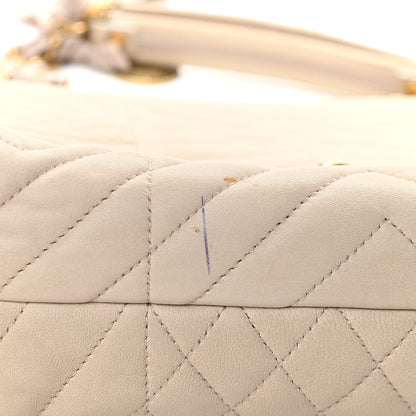 Lanvin Calfskin Quilted Medium Happy Shoulder Bag Grey 11 of 12