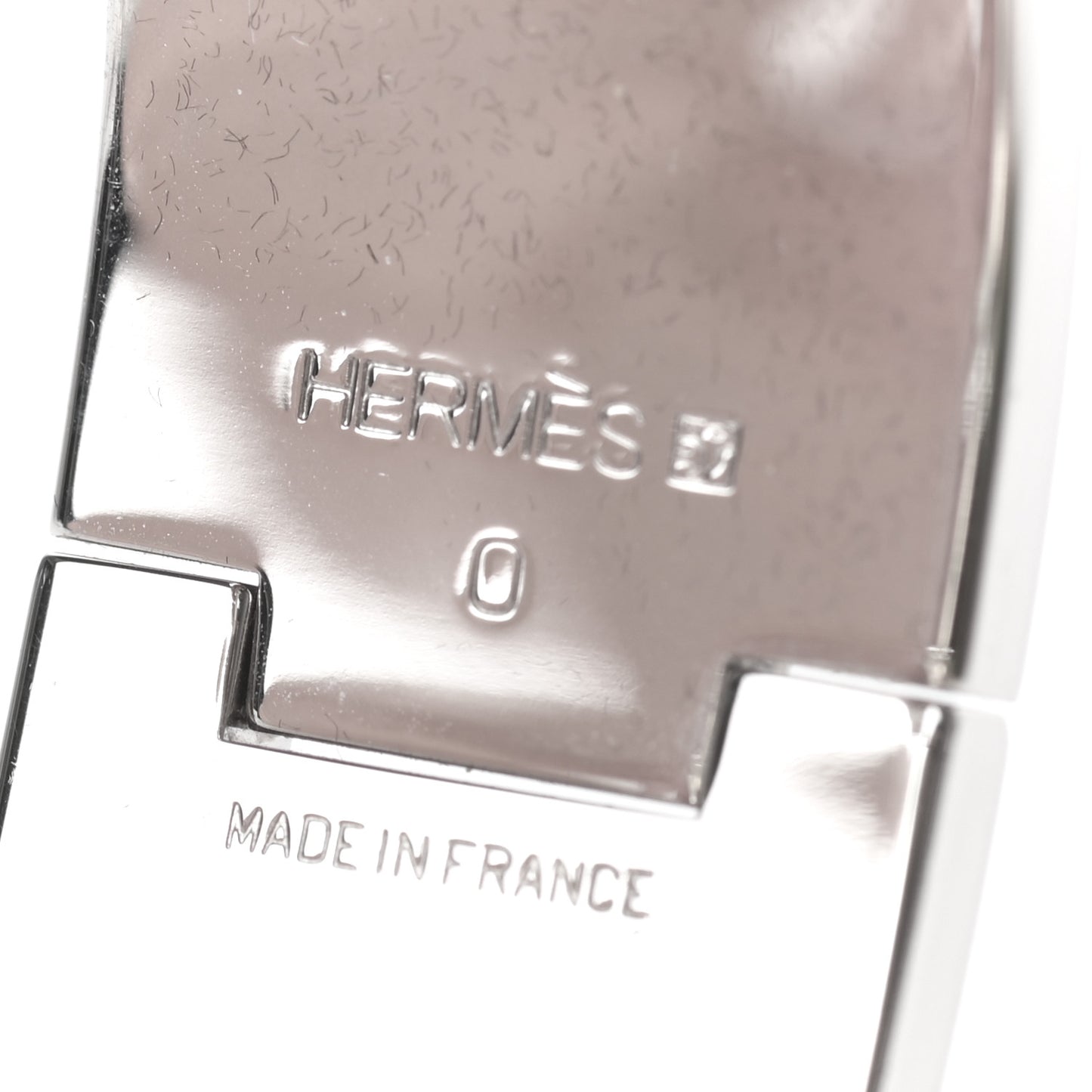 Enamel Wide Clic Clac H Bracelet PM White