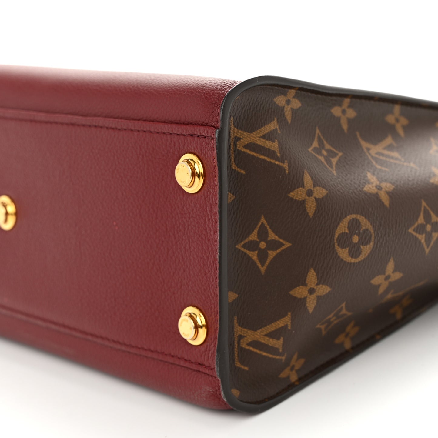 Calfskin Monogram On My Side MM Burgundy