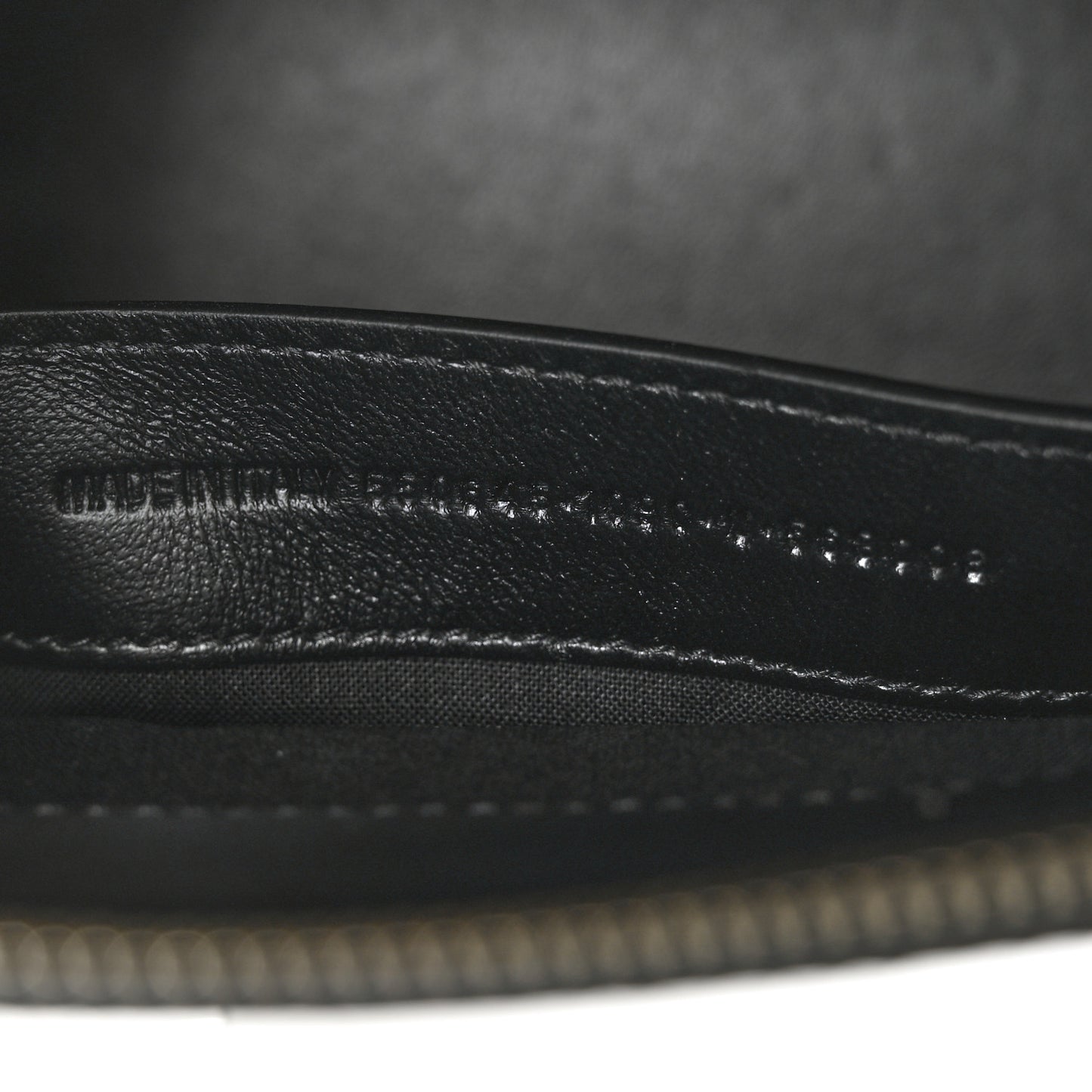Shiny Calfskin Logo Crocodile Embossed S Ville Top Handle Bag Black White