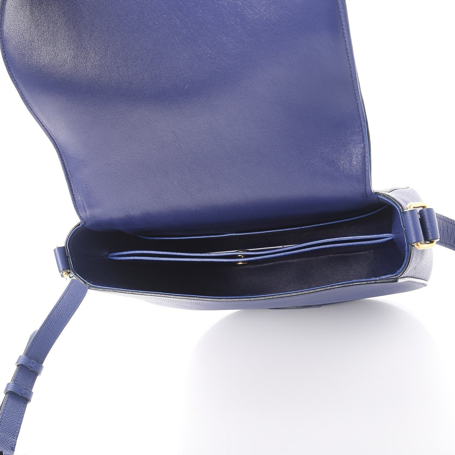 Grained Calfskin Medium Trotteur Indigo