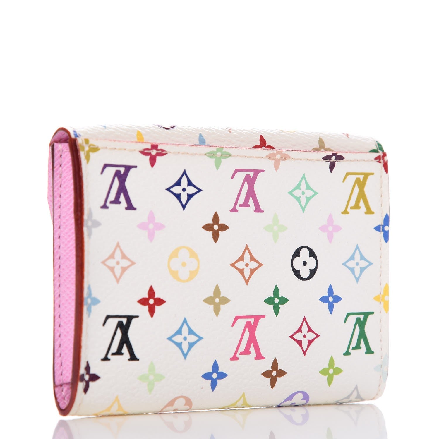 Louis Vuitton Monogram Multicolor Business Card Holder White Litchi 3 of 6