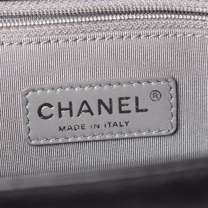 Chanel Calfskin Quilted Double Stitch New Medium Boy Flap Black 8 of 11