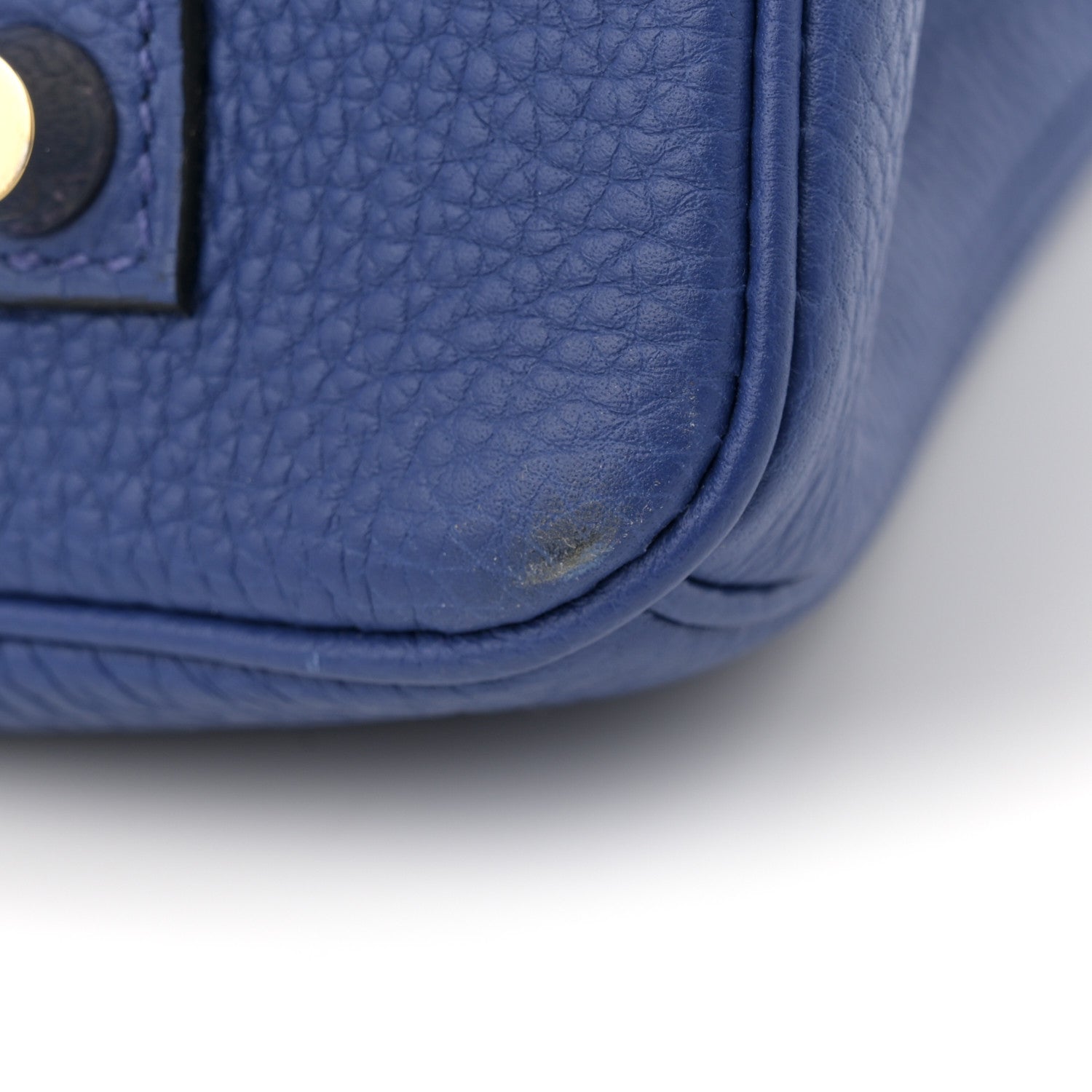 Hermes Togo Horseshoe Birkin 35 Bleu Royal 11 of 11