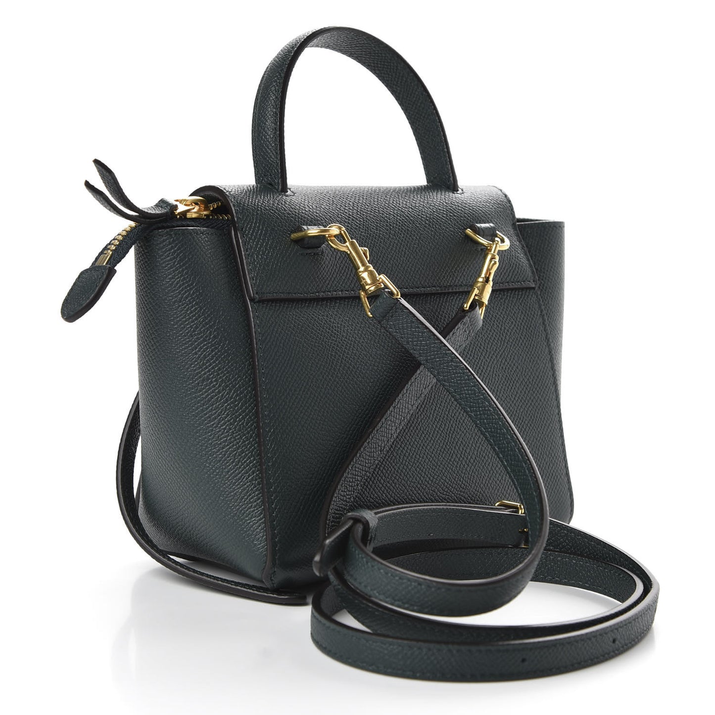 Grained Calfskin Pico Belt Bag Amazone