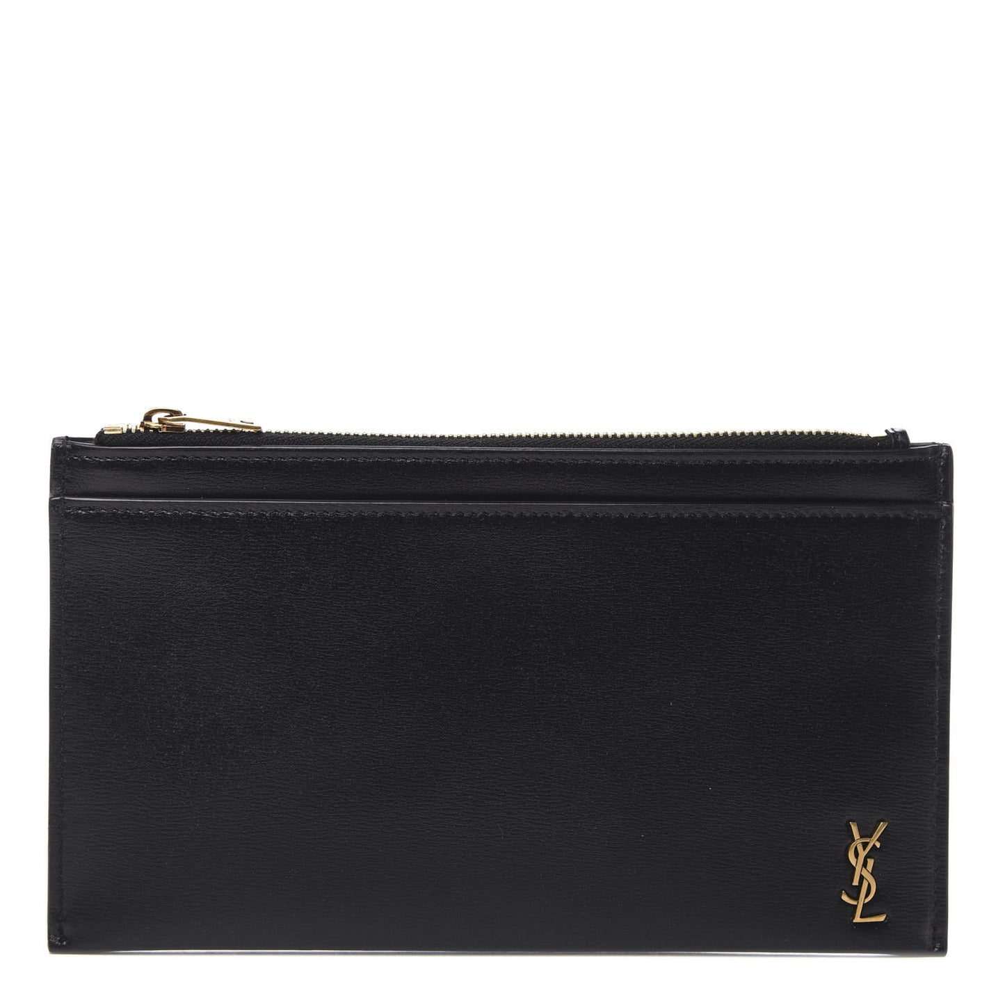 Smooth Calfskin Monogram Bill Pouch Black