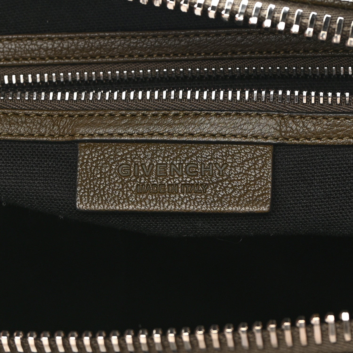 Givenchy Sugar Goatskin Medium Tri-Color Antigona Khaki Black 5 of 10