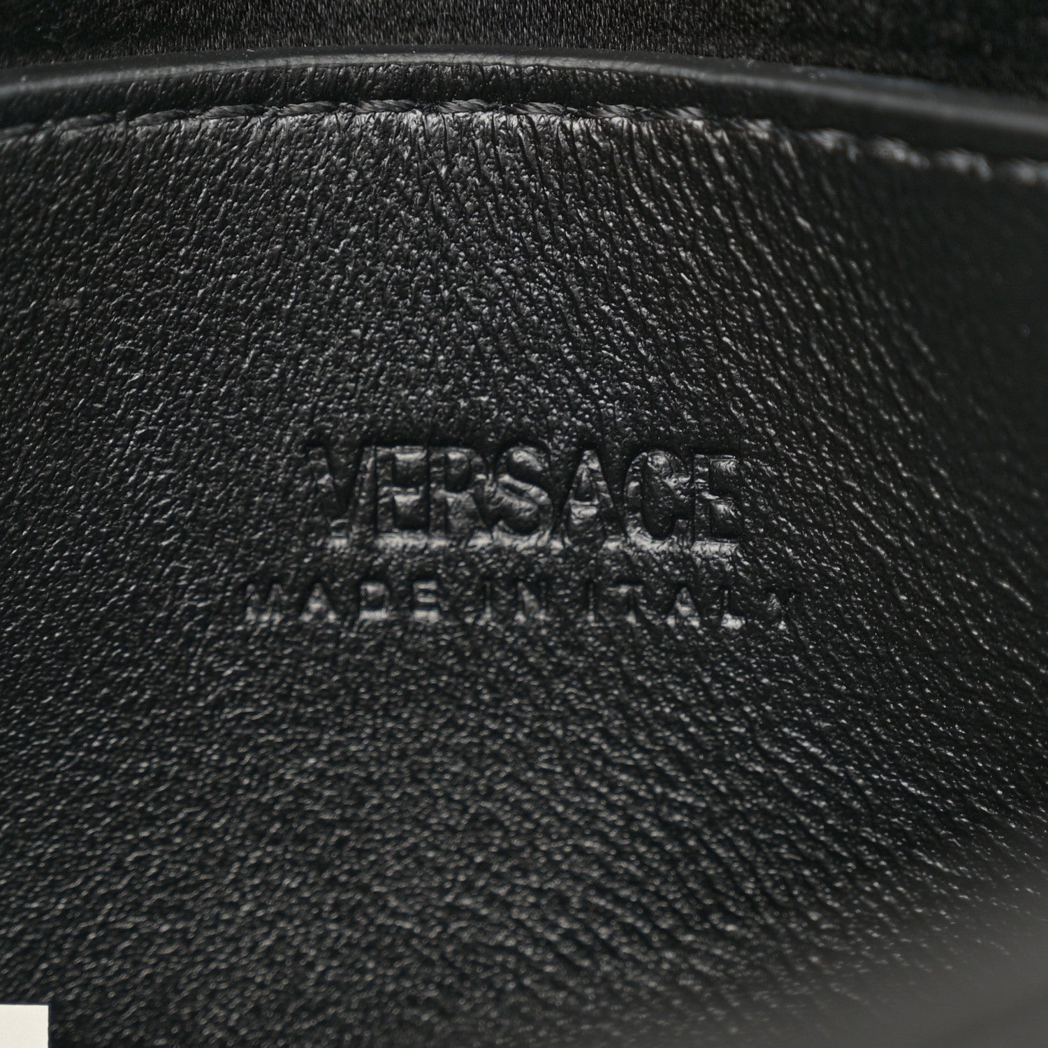 Versace Satin Crystal Quilted Mini Greca Goddess Shoulder Bag Black 6 of 10