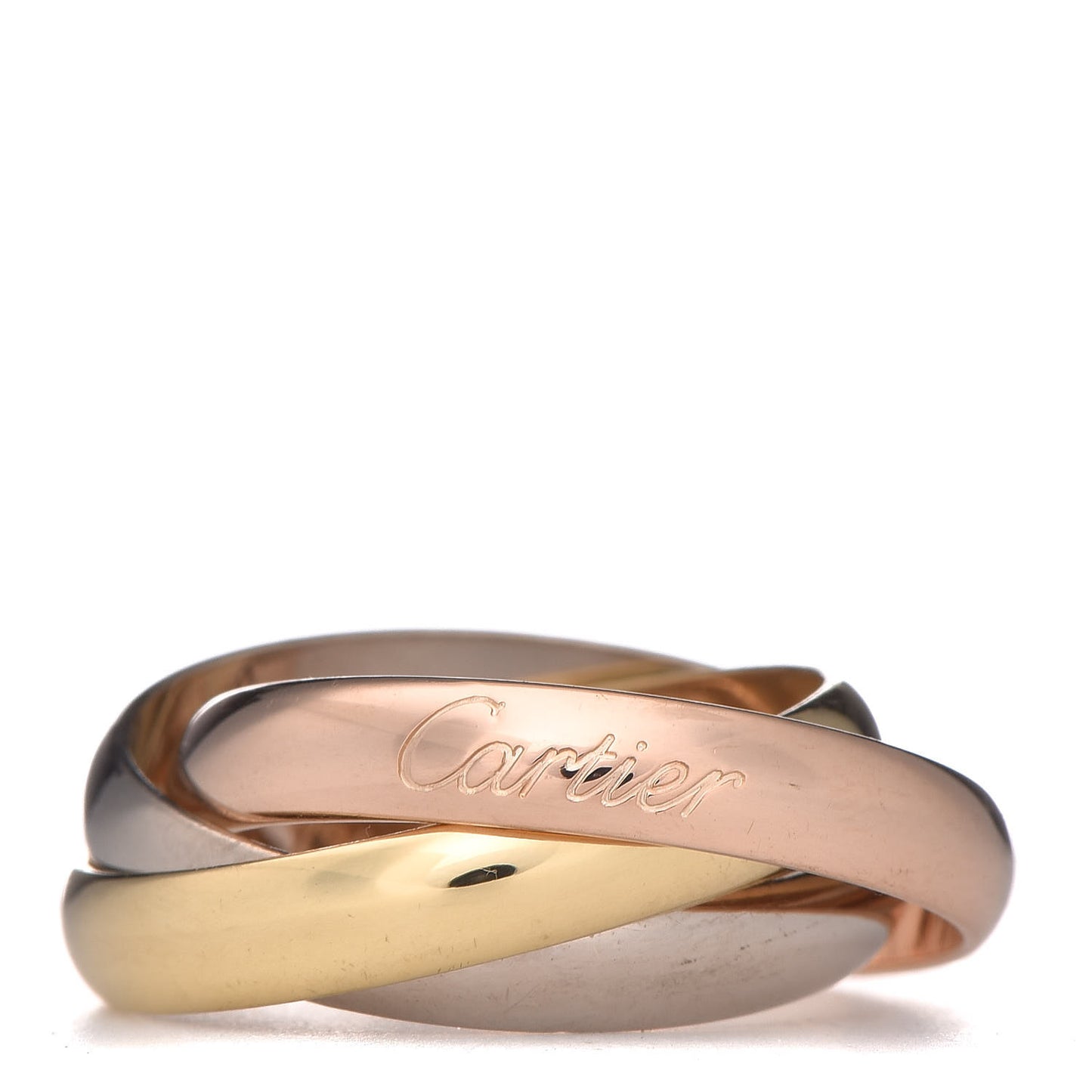18K Pink Yellow White Gold Classic Trinity Ring 52 6