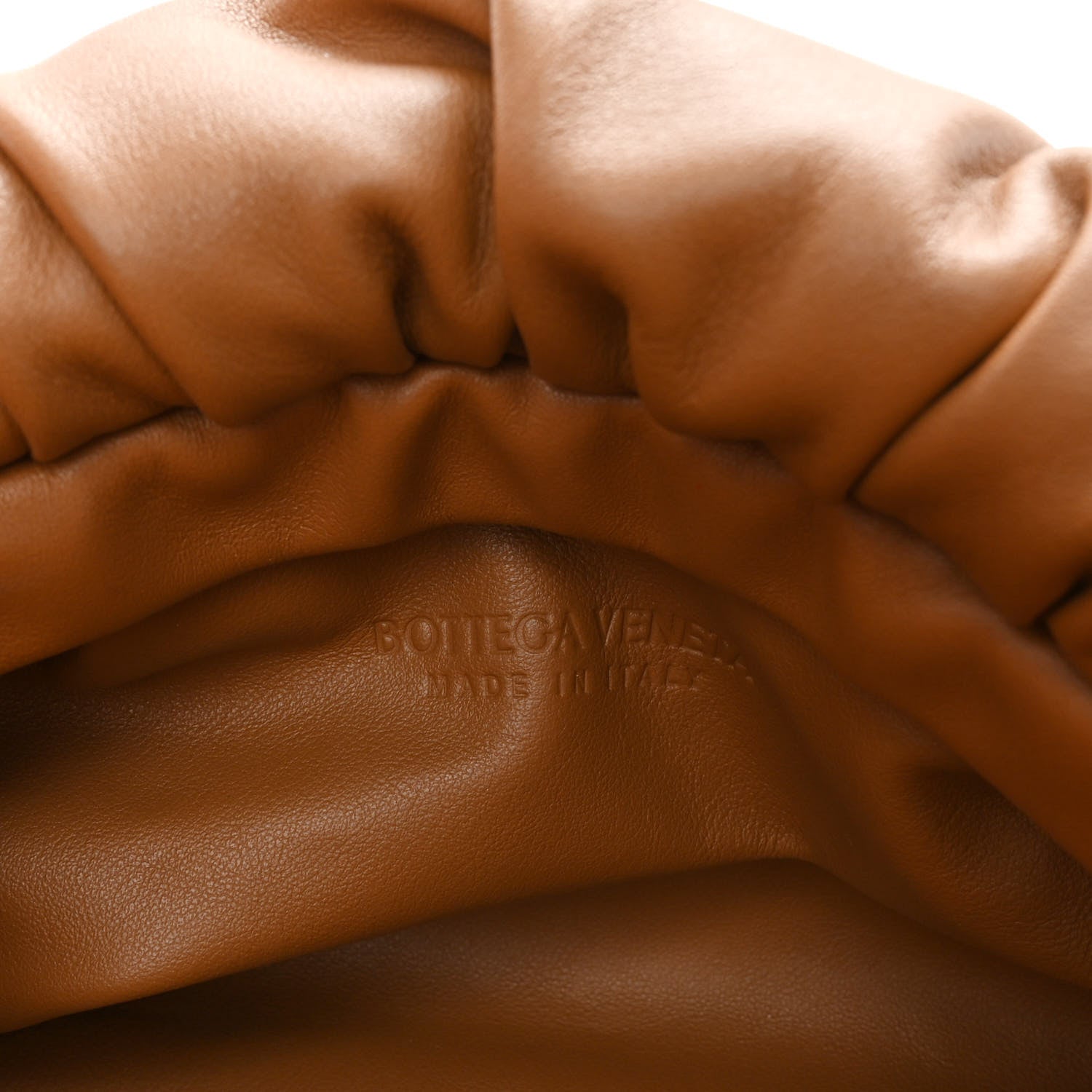 Bottega Veneta Calfskin The Pouch Chain Moutarde 6 of 9