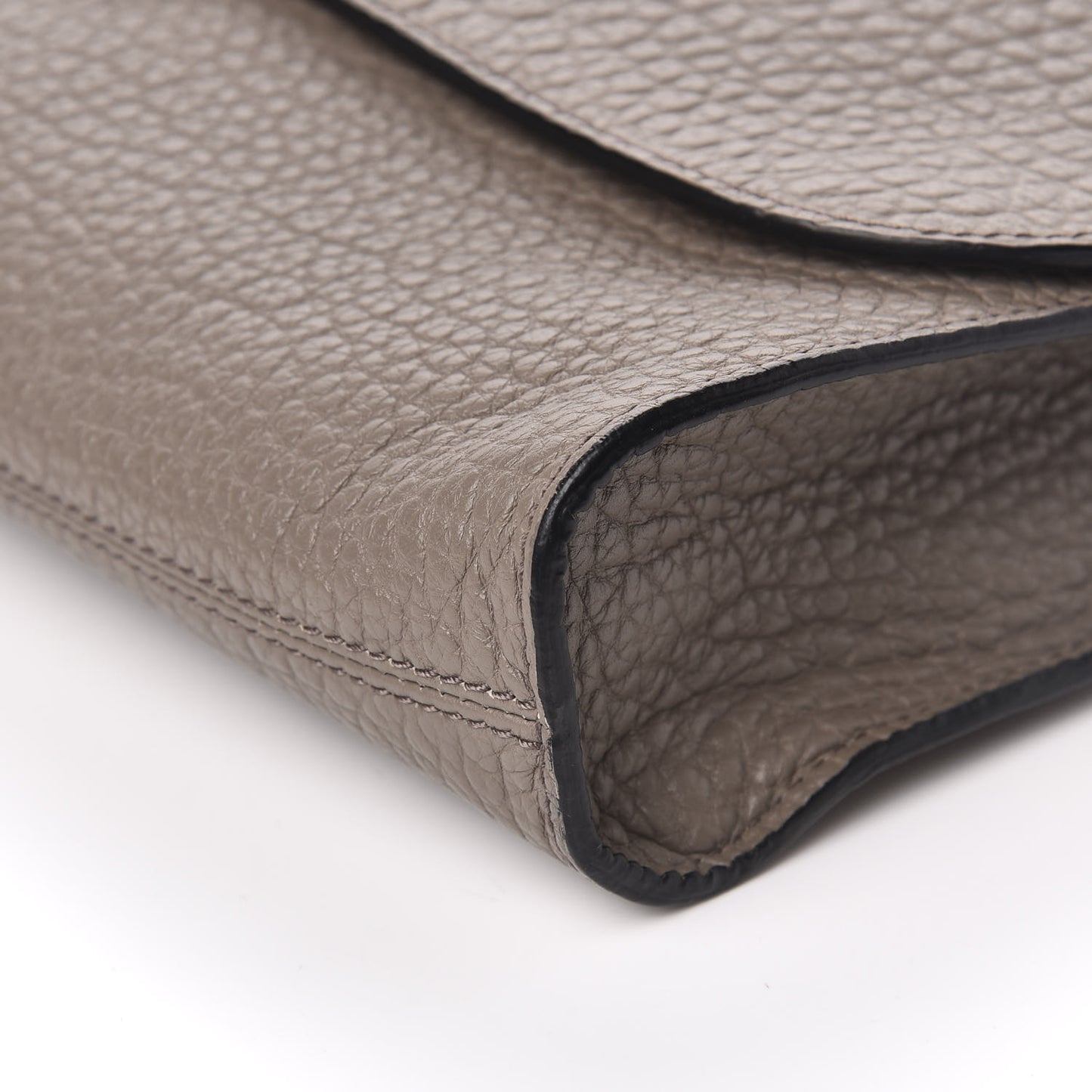 Heritage Grain Sonnet Clutch Pale Taupe