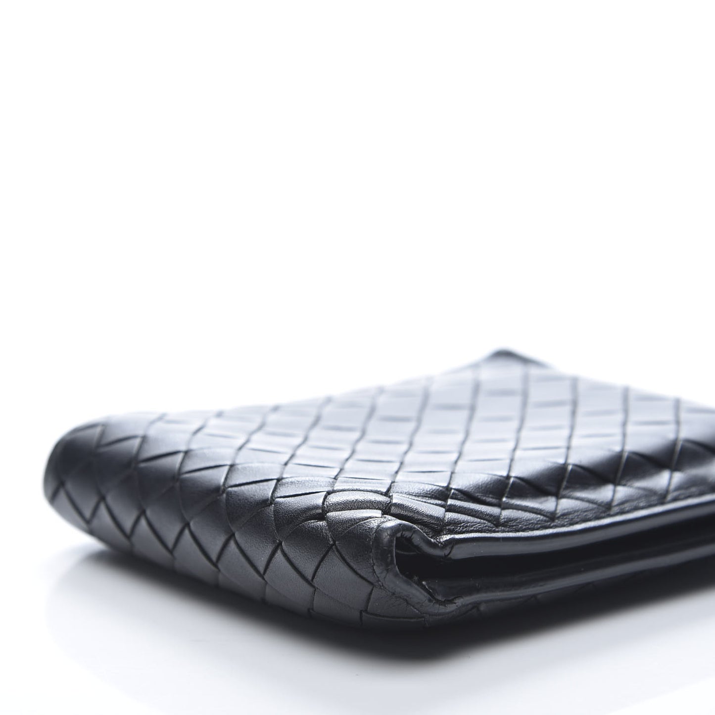 Nappa Intrecciato Bi-Fold Wallet Black