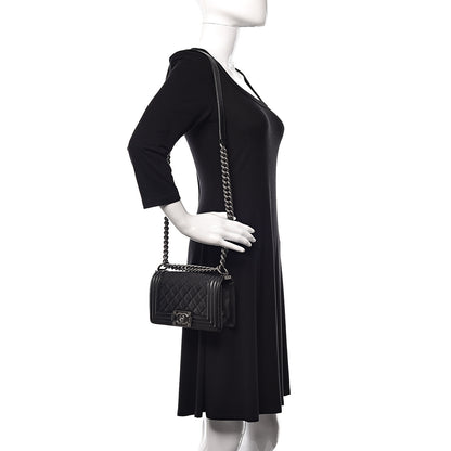Chanel Caviar Quilted Small Boy Flap Black 2 of 11