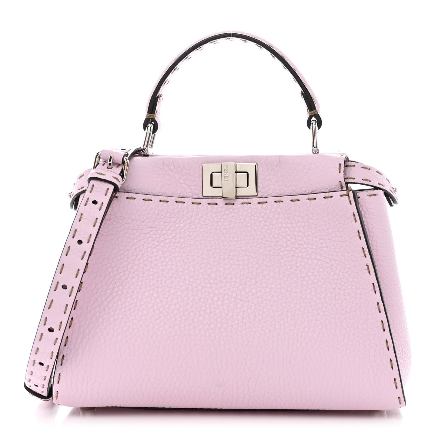 Cuoio Romano Selleria Mini Peekaboo Iconic Satchel Anemone