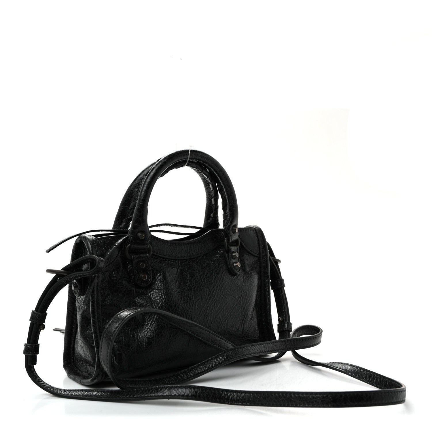 Balenciaga Agneau Arena Classic Hardware Nano Le City Black 3 of 10