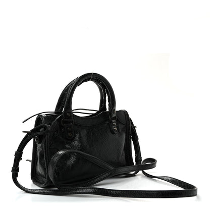 Balenciaga Agneau Arena Classic Hardware Nano Le City Black 3 of 10