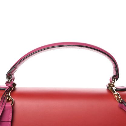 Gucci GG Supreme Monogram Calfskin Medium Padlock Top Handle Bag Beige Hibiscus Red New Rosette 13 of 14