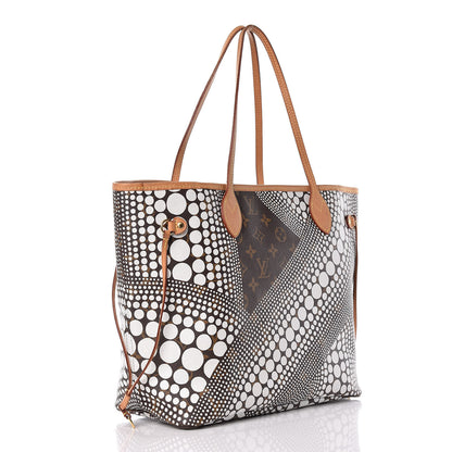 Louis Vuitton Monogram Kusama Waves Neverfull MM White 3 of 10