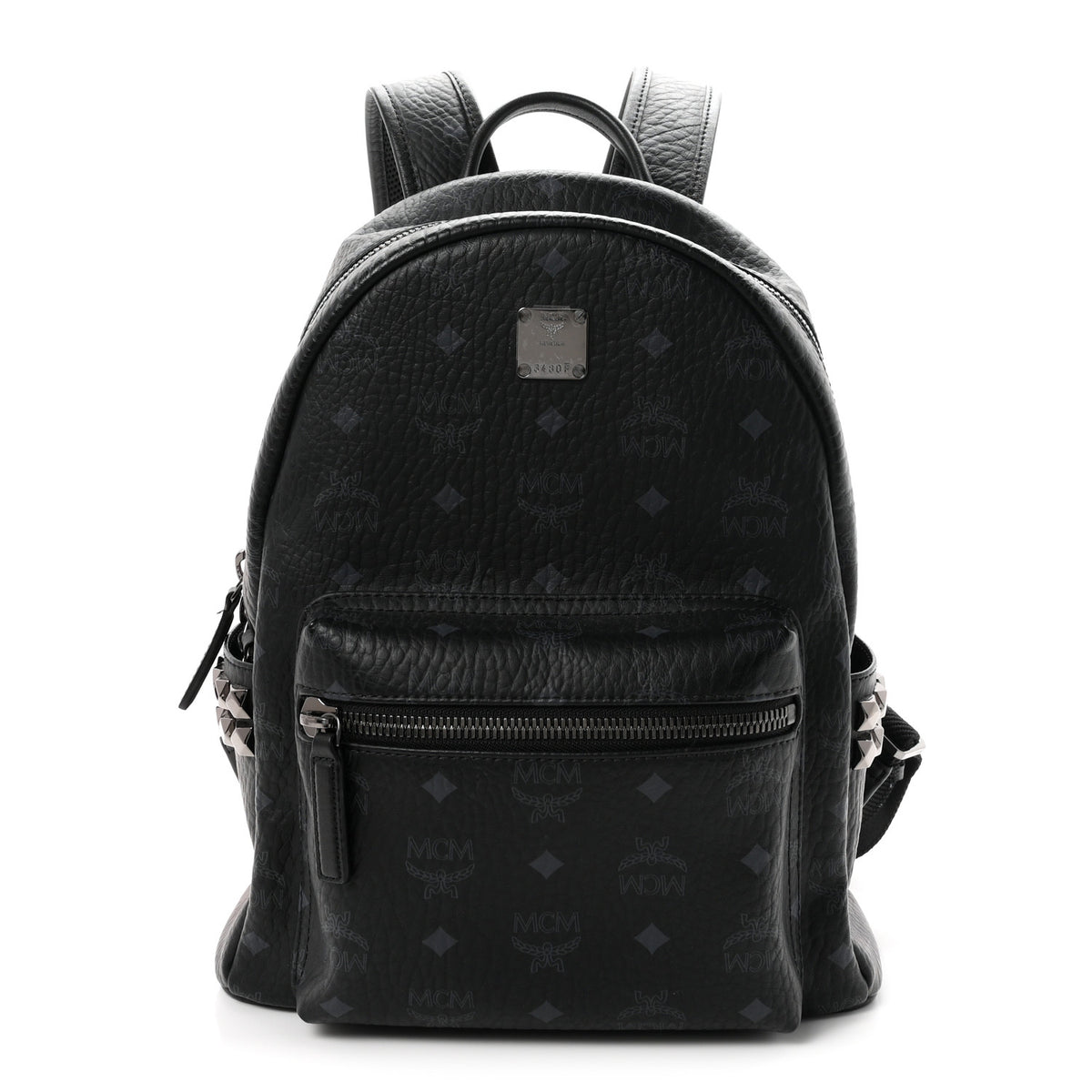 Visetos Medium Side Studs Stark Backpack Black