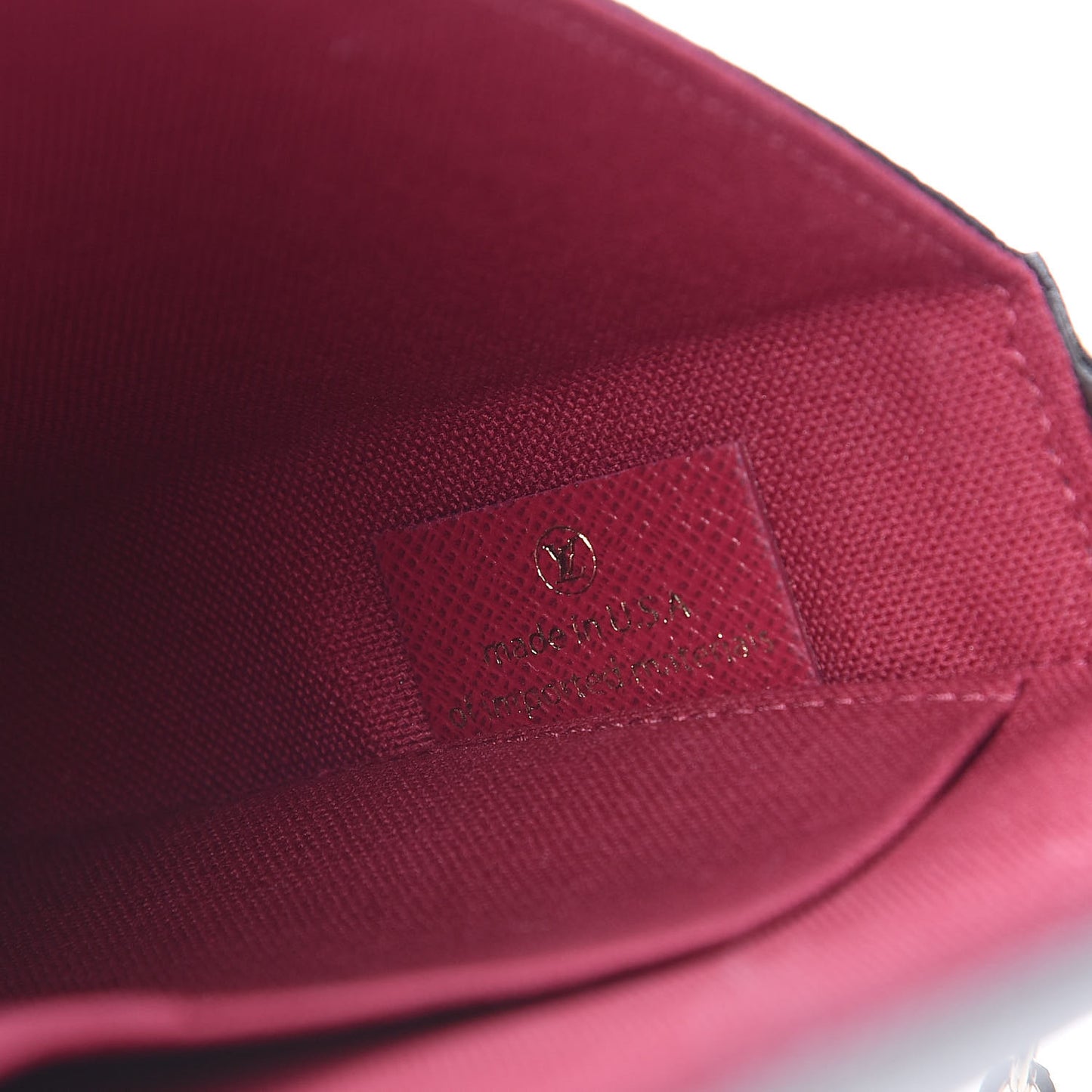 Monogram Pochette Felicie Chain Wallet Fuchsia