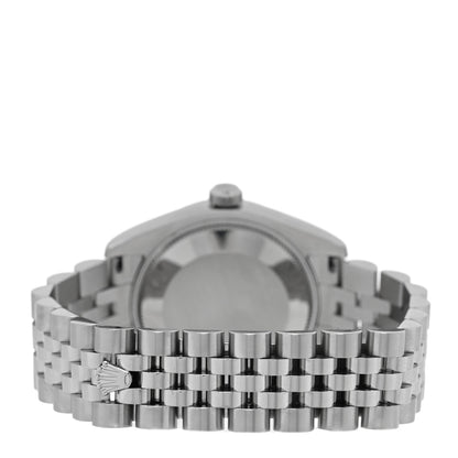 Rolex Stainless Steel 18K White Gold 31mm Oyster Perpetual Datejust Watch Silver 178274 3 of 4