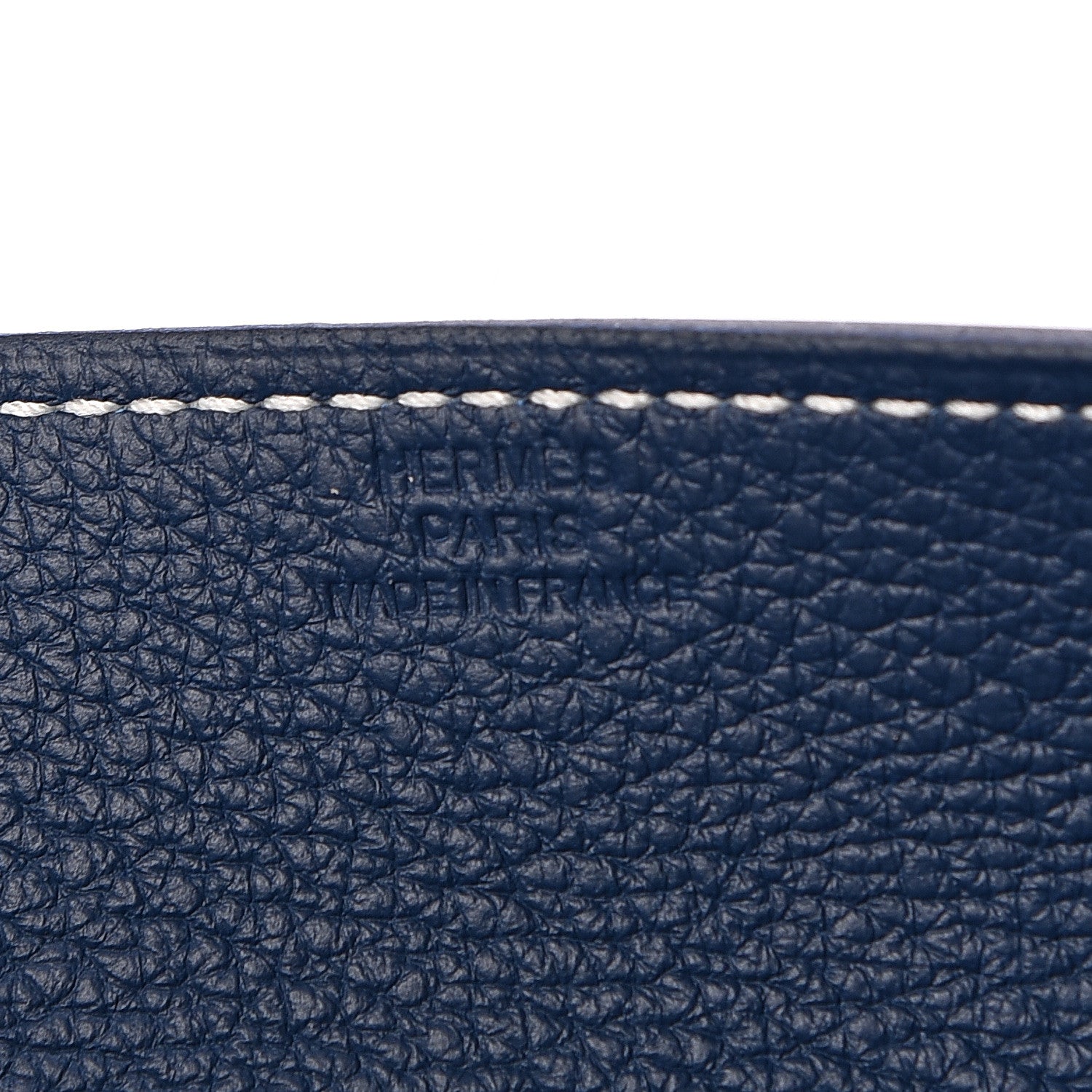 Hermes Taurillon Clemence Mises et Relances H'Dot Change Tray Bleu Regate Ebene 3 of 8