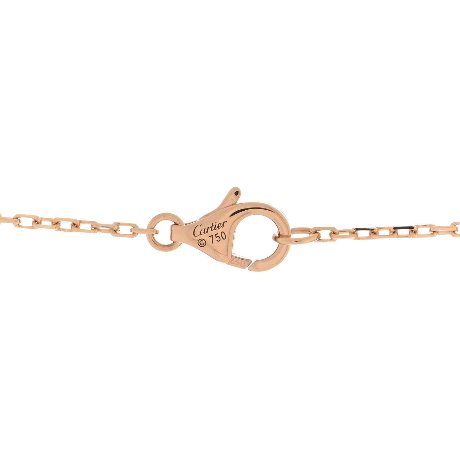 Cartier 18K Pink Gold Diamond Black Onyx SM Amulette de Cartier Pendant Necklace 4 of 4
