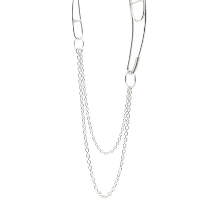 Hermes Sterling Silver Chaine d'Ancre Punk Long Necklace 1 of 6