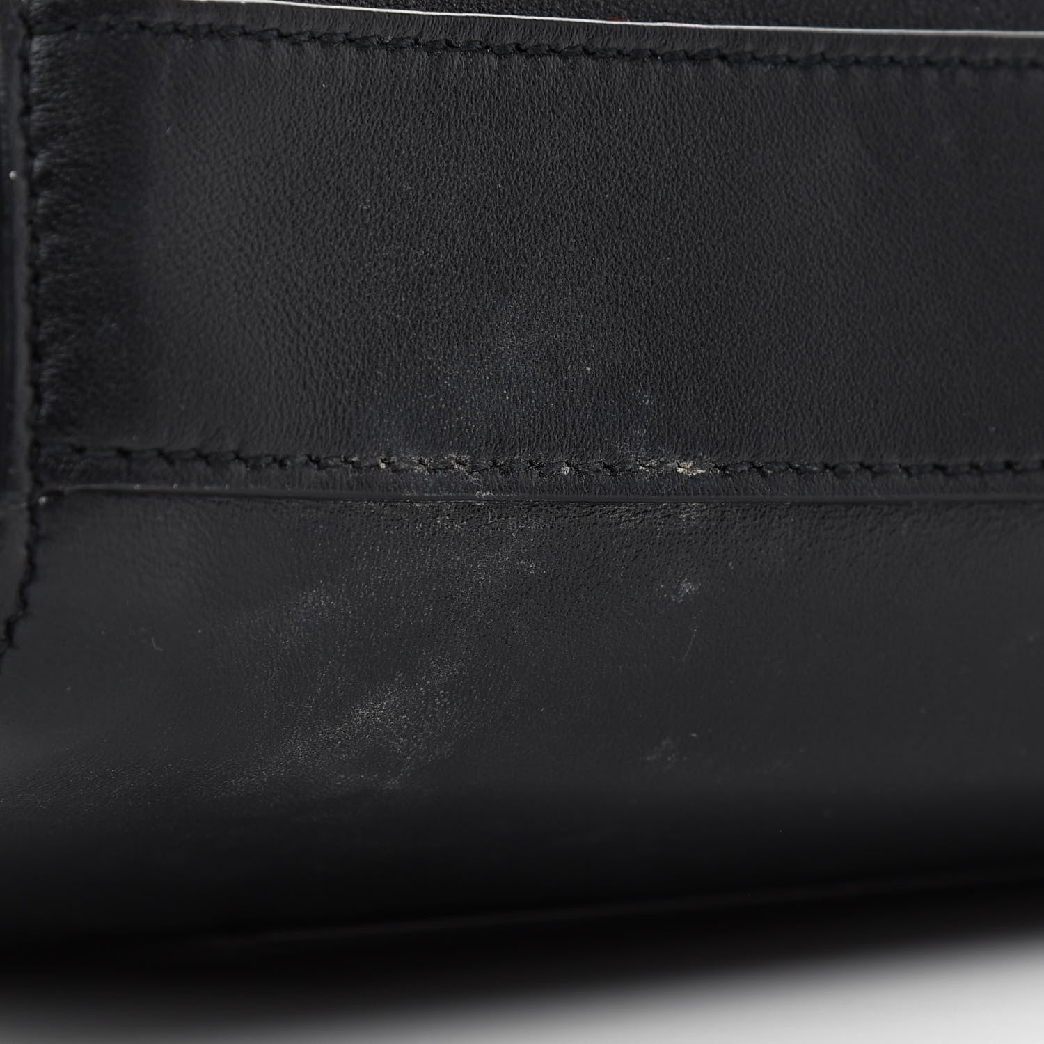 Saint Laurent Smooth Calfskin Suede Medium Reversible Monogram Kate Satchel Black 15 of 16
