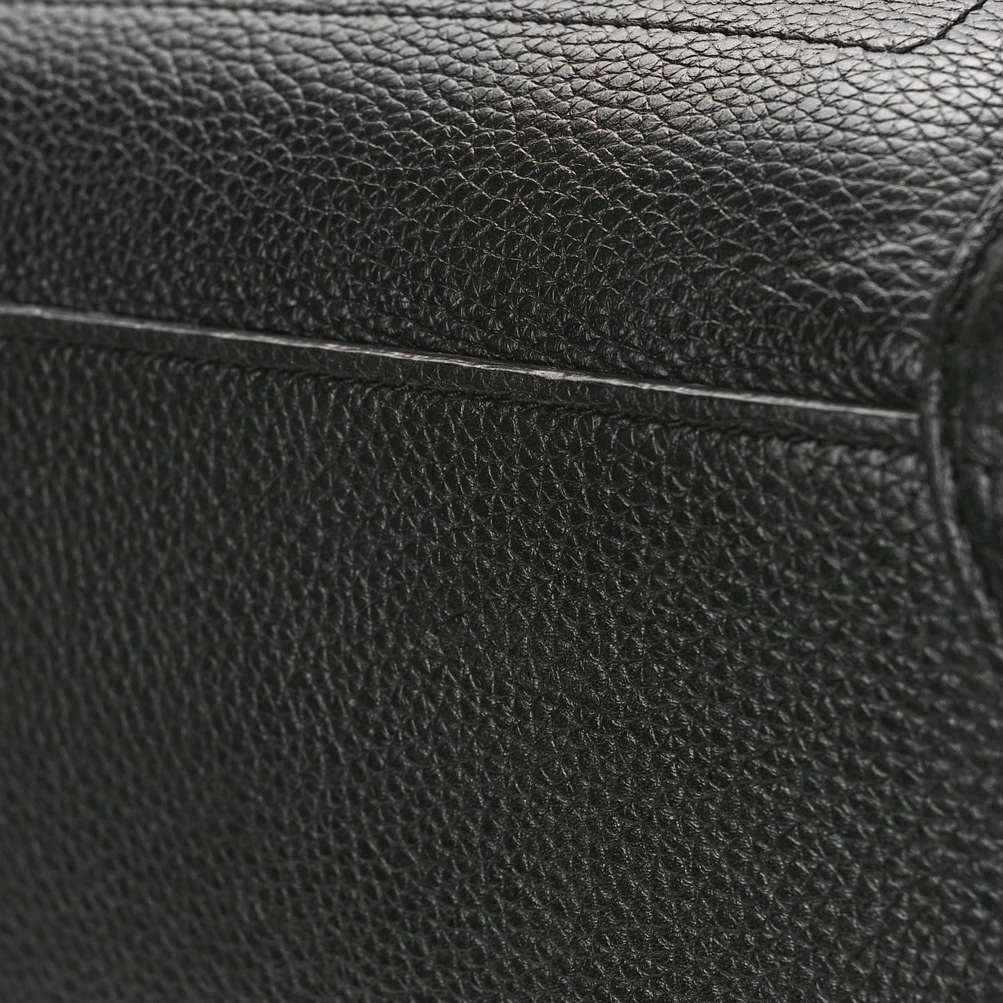 Drummed Calfskin Mini Luggage Black