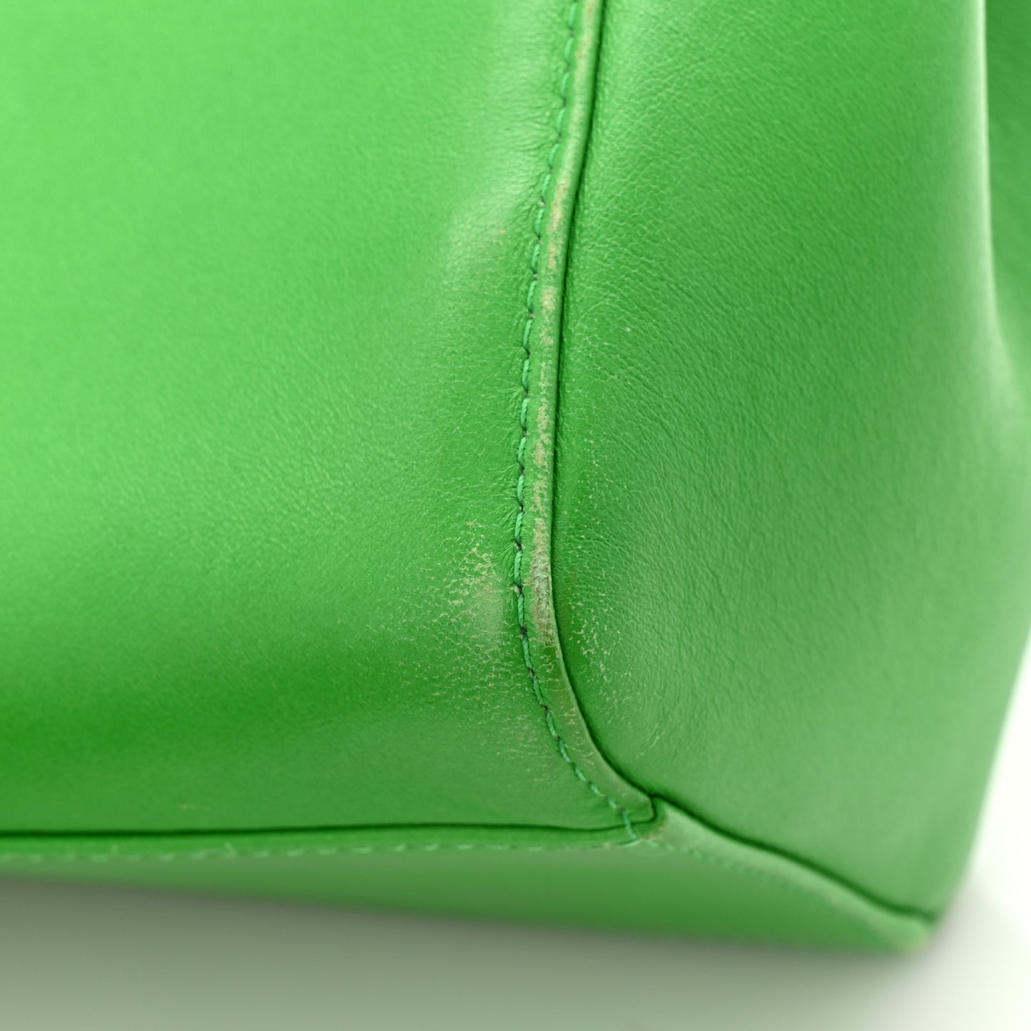 Nappa Mini Peekaboo Iconic Satchel Tomatillo