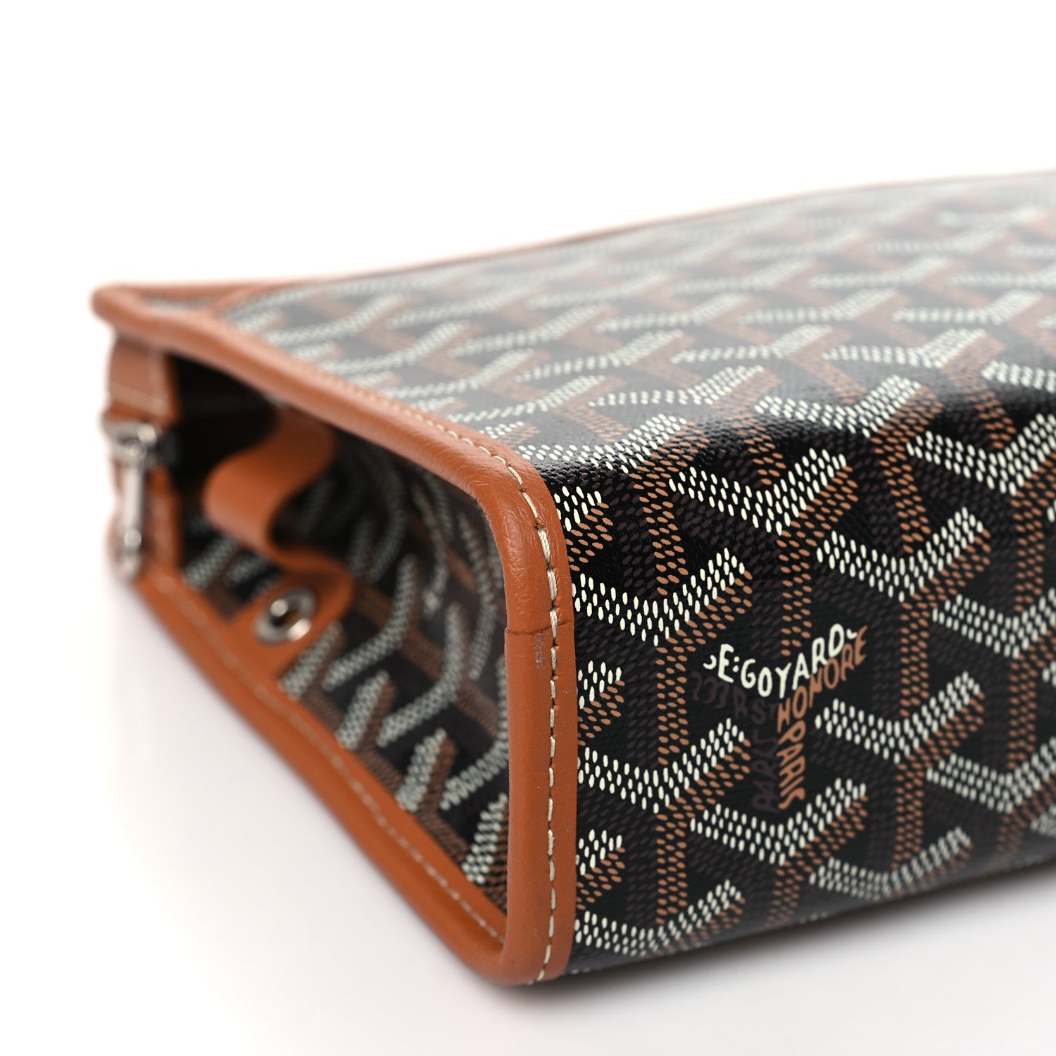 Goyard Goyardine Jouvence MM Toiletry Pouch Black Gold 7 of 8