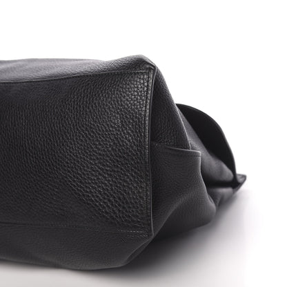 Gucci Pebbled Calfskin Large Bamboo Daily Top Handle Bag Black 8 of 11