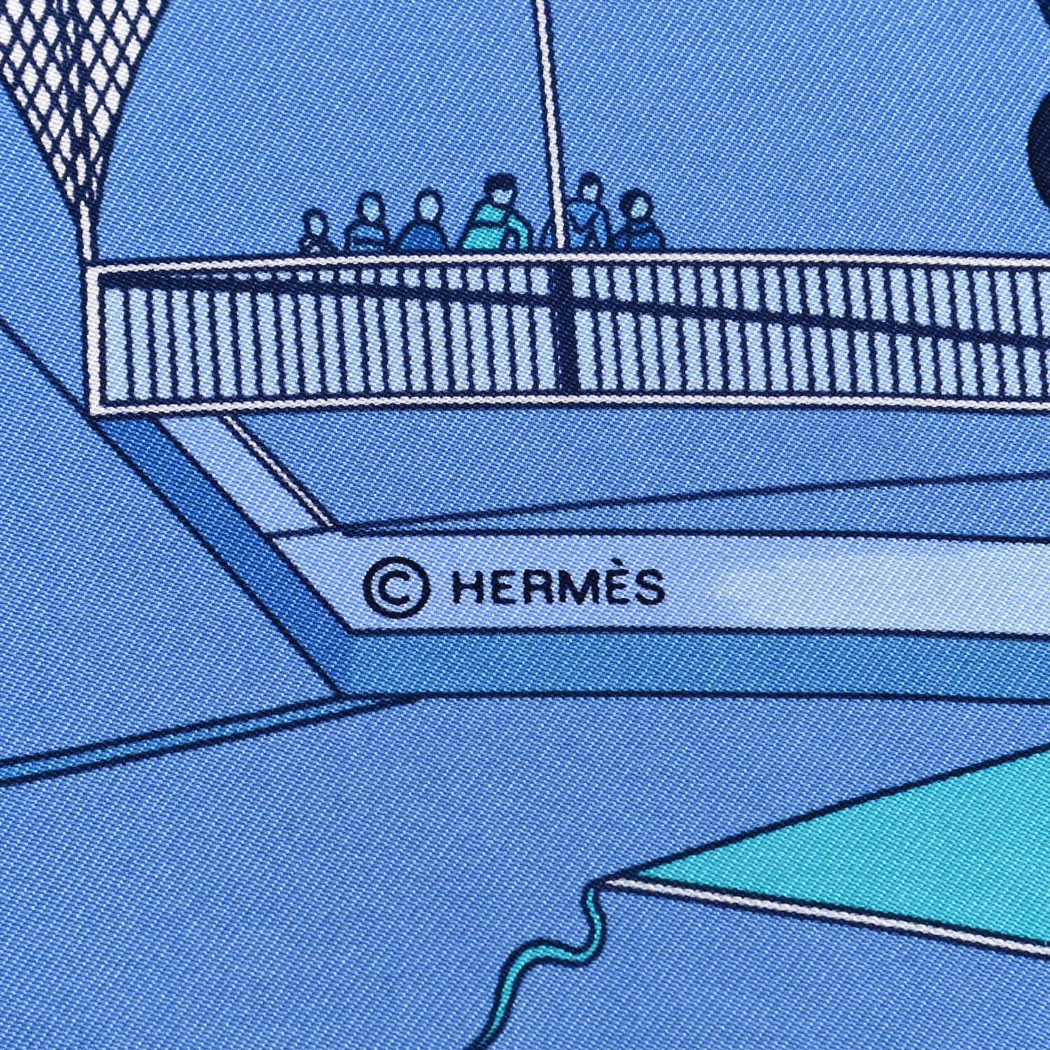 Hermes Silk Les Folies Du Ciel Scarf 90 4 of 5