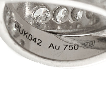 Cartier 18K White Gold Diamond Interlocking LOVE Necklace 5 of 7