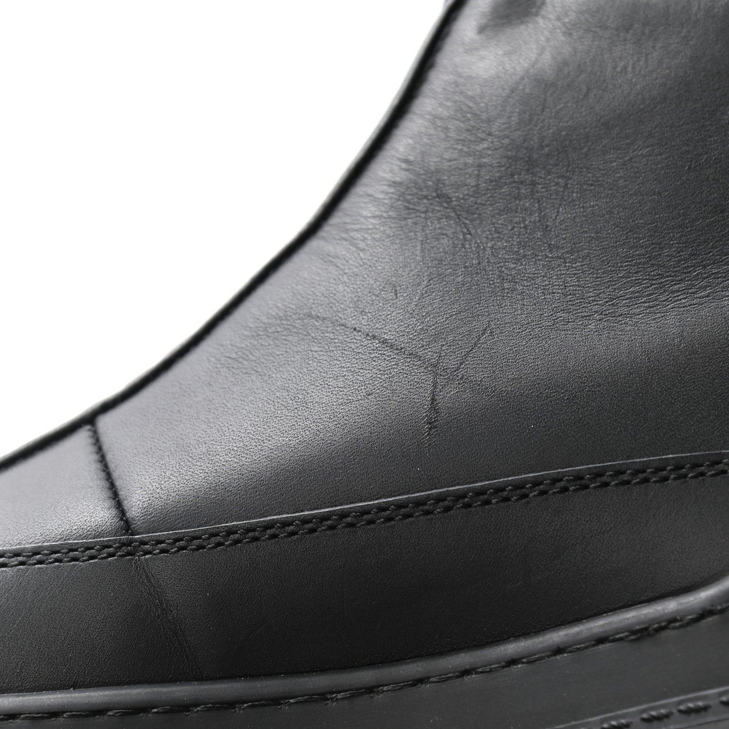 Calfskin Nylon CC Ankle Snow Boots 37 Black