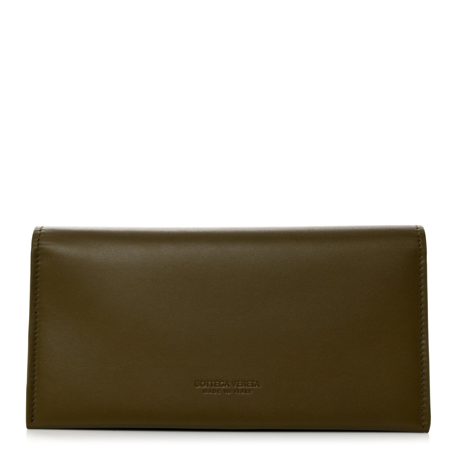 Nappa Logo Embossed Continental Wallet Mud