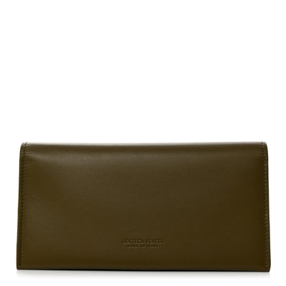 Bottega Veneta Nappa Logo Embossed Continental Wallet Mud 1 of 7