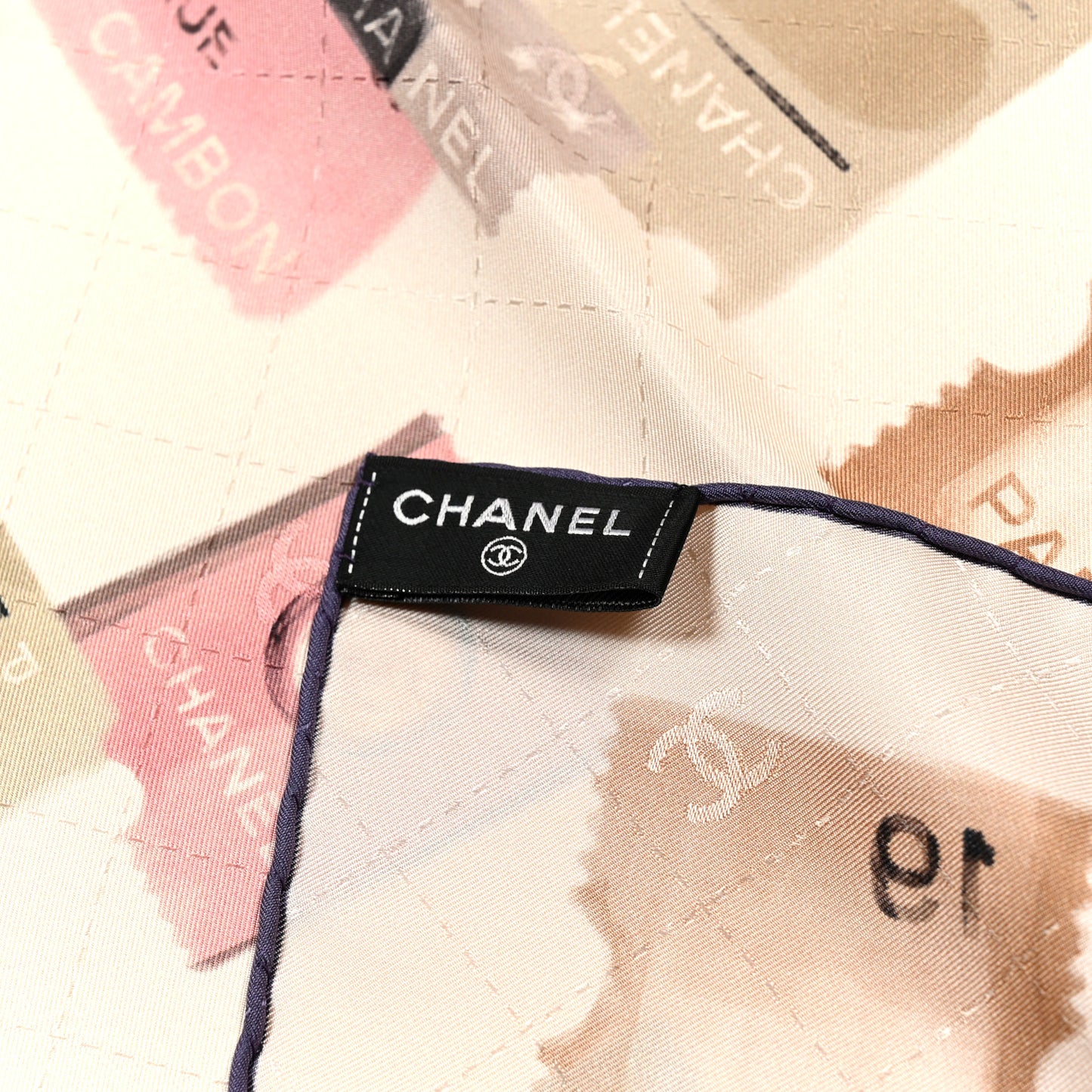 Silk Square Scarf Pink Multicolor