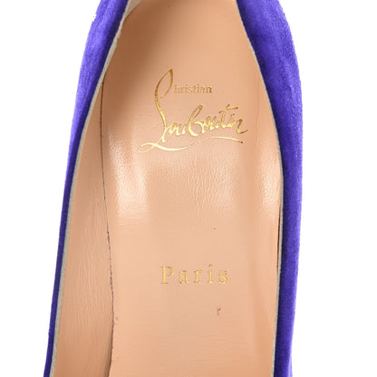 Christian Louboutin Veau Velours Candidate 100 Pumps 38 Purple Pop 7 of 10