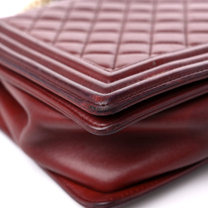 Chanel Lambskin Quilted New Medium Boy Flap Dark Red 8 of 20