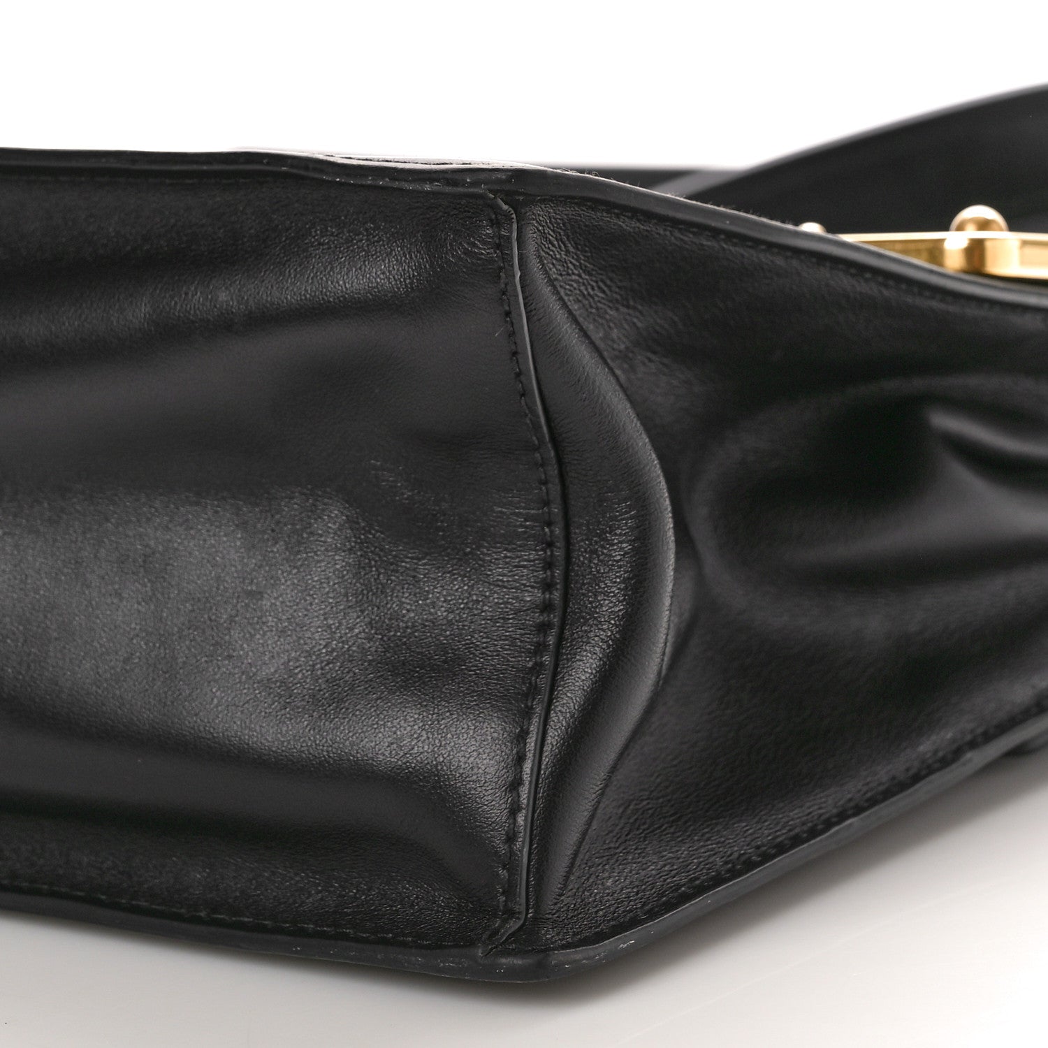 Prada City Calfskin Saffiano Cahier Top Handle Bag Black 10 of 10